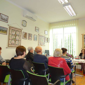 Spotkanie autorskie z p. I. M. Krasińską foto: p. Emilia Tomasiak